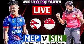 NEPAL VS SINGAPORE T20I ASIAN REGIONAL FINAL QUALIFIER 2023 LIVE MATCH || NEP VS SIN LIVE