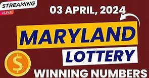 Maryland Midday Lottery Results For - 03 Apr, 2024 - Pick 3 - Pick 4 - Pick 5 - Powerball -Cash4life