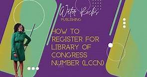 How to Apply for Library of Congress Control Number (LCCN)