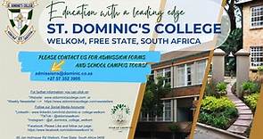 Join St Dominic's College... - St Dominic's College Welkom