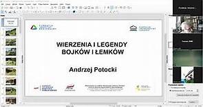 "Wierzenia i legendy Bojków i Łemków" Andrzej Potocki