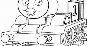Thomas, la locomotora de vapor para colorear, pintar e imprimir