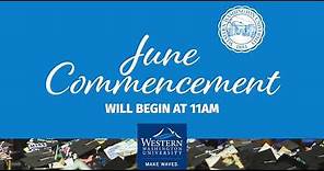 Western Washington University June 2021 Commencement Two 11:00AM