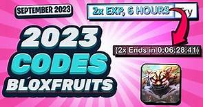 *NEW* Blox Fruit Codes November 2023 - 2x 20 Minute Exp Codes!