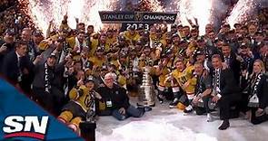 Vegas Golden Knights Gather To Take A Team Photo With Their Brand-New Stanley Cup Trophy