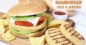 HAMBURGER DI CECI E PATATE | ricetta facile | panino farcito | hamburger vegetariani