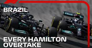 Lewis Hamilton Overtakes EVERYONE! | 2021 Sao Paulo Grand Prix