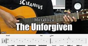 The Unforgiven - Metallica - Fingerstyle Guitar Tutorial + TAB & Lyrics