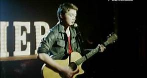 Sterling Knight singing Hero at the Starstruck DVD Release Party