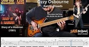 Ozzy Osbourne Over the Mountain Randy Rhoads Guitar Solo (With TAB)