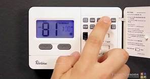 Programming Your Robert Shaw Thermostat