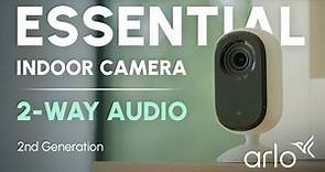 Arlo Essential Indoor Camera (2nd Gen) | Best Home Security System 2023 | Quick & Easy Install