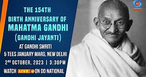 The 154th Birthday Anniversary of Mahatma Gandhi at Gandhi smriti 5 Tees January Marg, New Delhi