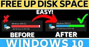 How to FREE Up Disk Space in Windows 10 PC & Laptop - Get More Than 30GB+ of Storage