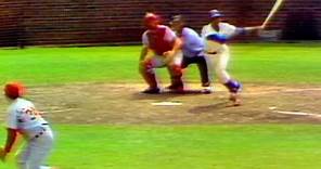 Ernie Banks hits his final Major League home run