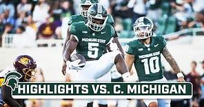 Central Michigan at Michigan State | Highlights | Big Ten Football | Sep. 1, 2023
