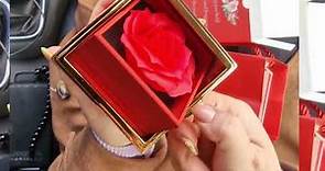 ETERNAL ROSE BOX - W/ENGRAVED NECKLACE & REAL ROSE