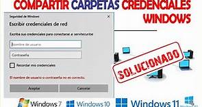 SOLUCIONADO CREDENCIALES DE WINDOWS / NO TE PUEDES CONECTAR EN RED WINDOWS 11 - 10