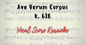 Ave Verum Corpus Piano accompaniment / Score animation Mozart