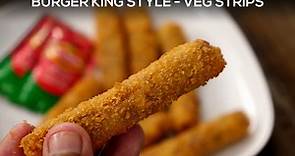Burger King Veggie Strips Recipe - Crispy Veg Snack with SECRET Ingredient - CookingShooking