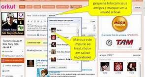 Como enviar mensagens para todas amizades do orkut