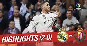 Resumen de Real Madrid vs Real Valladolid (2-0)