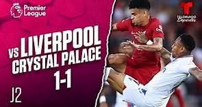 Highlights & Goals: Liverpool vs. Crystal Palace 1-1 | Premier League | Telemundo Deportes
