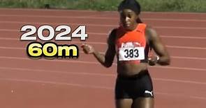 Elaine Thompson-Herah 60m meet 2024