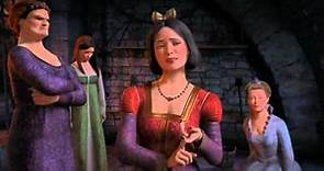 Escena de Shrek tercero, princesas a la fuga