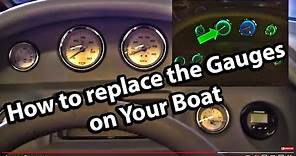 How to Replace the Gauges in your boat