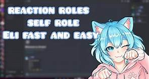 how to set reaction role/self role [ Eli bot] discord easy and fast ┊2021 ┊aesthetic