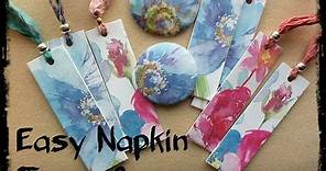 Easy Napkin Transfers for Polymer Clay