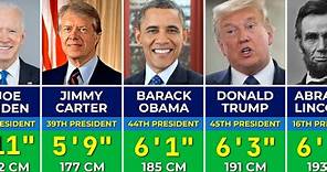 👨‍💼 Height of All Presidents of the USA 1789 to 2024 | Height Comparison