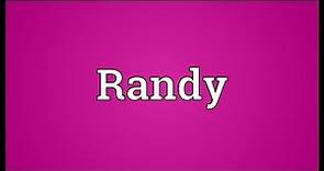 Randy Meaning