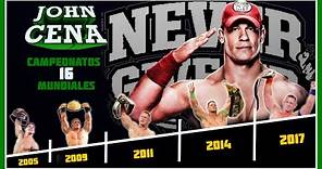 Los 16 Campeonatos Mundiales de JOHN CENA... | By Alone