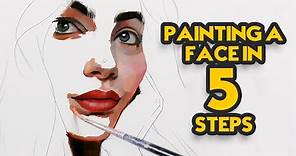 Painting a Face in 5 Steps