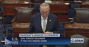 U.S. Senate-Senator Schumer on President Biden's Address to Congress