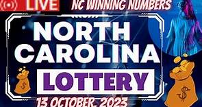 North Carolina Evening Lottery Draw Results Oct 13, 2023 - Pick 3 - Pick 4 - Cash 5 - Mega Millions