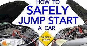 How To Safely Jump Start A Vehicle With A Dead Battery & The Correct Way To Hook Up Jumper Cables