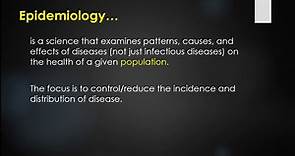 Principles of Infectious Diseases and Epidemiology