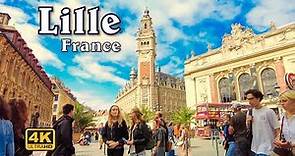 Lille, France - City Walk [UHD 4K]