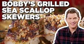 Bobby Flay's Grilled Sea Scallop Skewers | Bobby Flay's Barbecue Addiction | Food Network