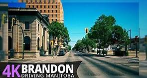 Brandon 4K60fps - Driving Small City - Manitoba, Canada