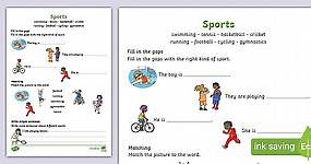 Sports Worksheet