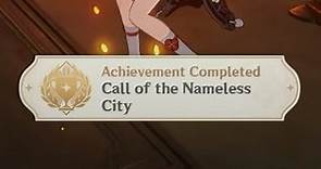 Call of the Nameless City | Genshin impact Achievement