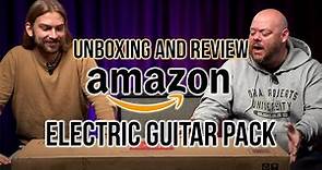 Honest Unboxing and Review of a $139 Best-Selling Amazon Electric Guitar Pack | Guitar Buyer's Guide