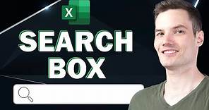 How to Build Search Box in Excel