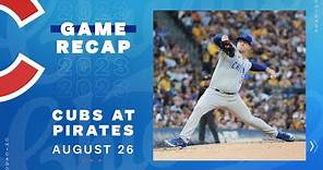 Game Highlights: Pitcher Jordan Wicks Makes MLB Debut in Cubs Win vs. Pirates | 8/26/23