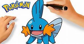 CÓMO DIBUJAR A MUDKIP FÁCIL 🔵| DIBUJANDO POKÉMONS