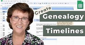 Create Your Genealogy Timeline Using Google Sheets